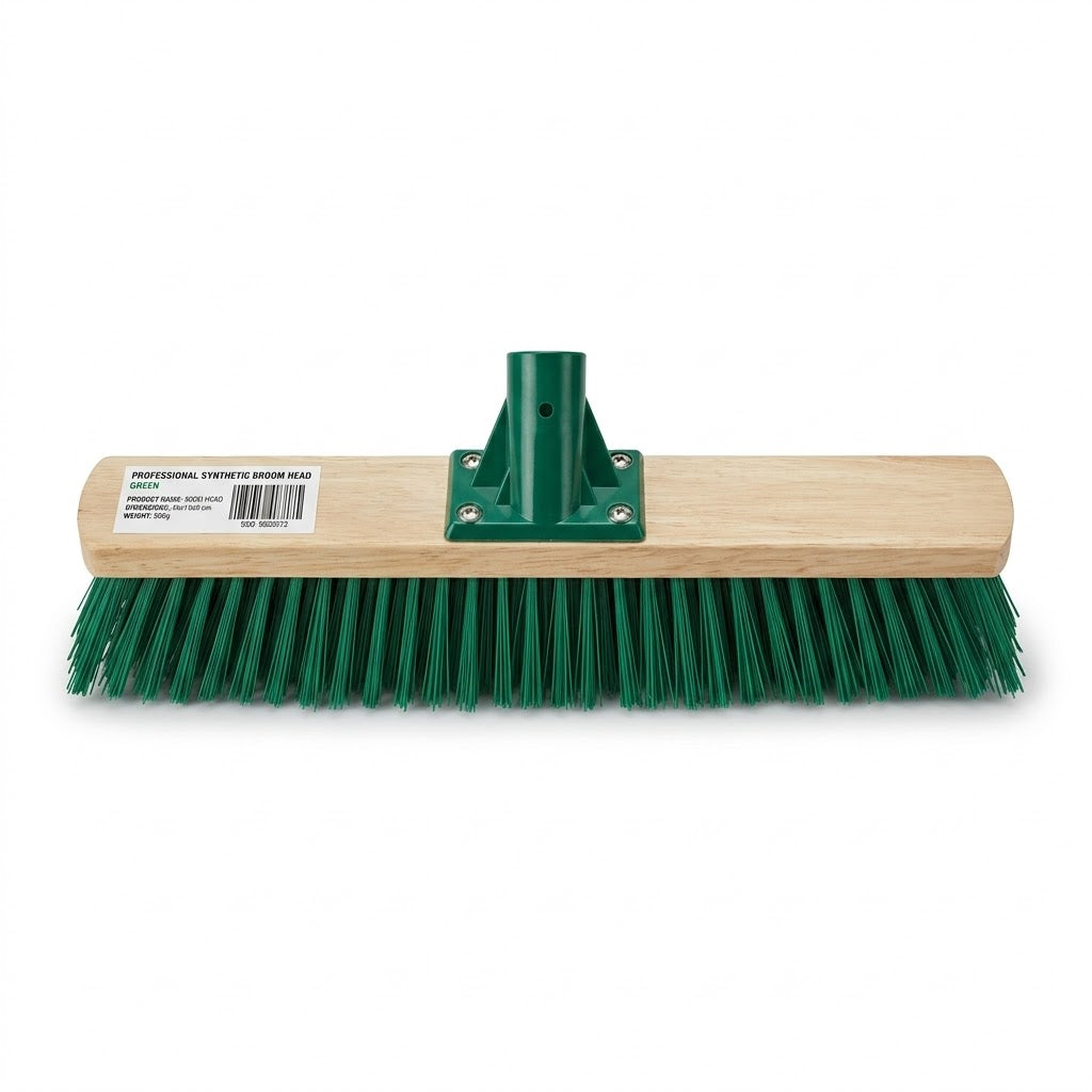 Synthetic Broom Red/Green 40cm Head, 45x16x8cm Dimensions, 566g Weight, SKU SK28372