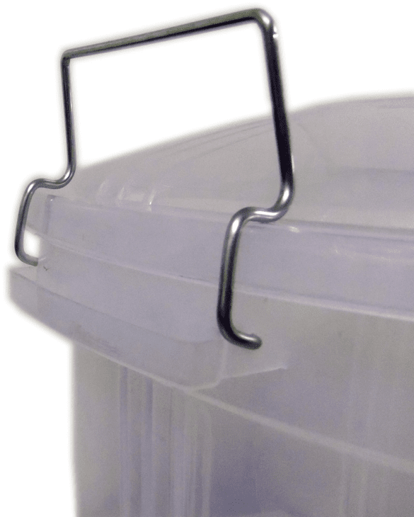 Clear Plastic Storage Bin Bucket with Lid 50 Litre AK556 / AK249