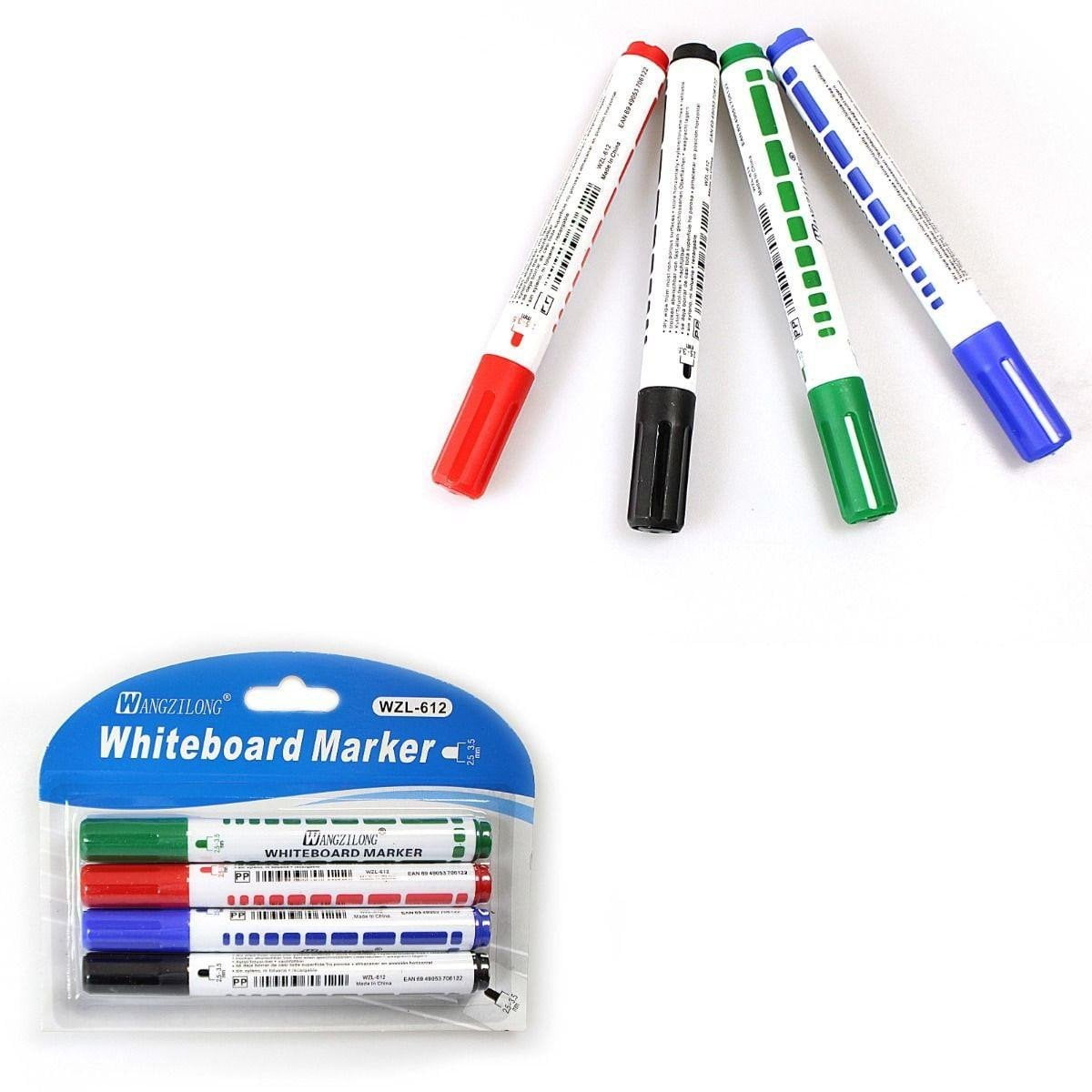 Whiteboard Marker Pens Pack of 4 Assorted Colours 1735