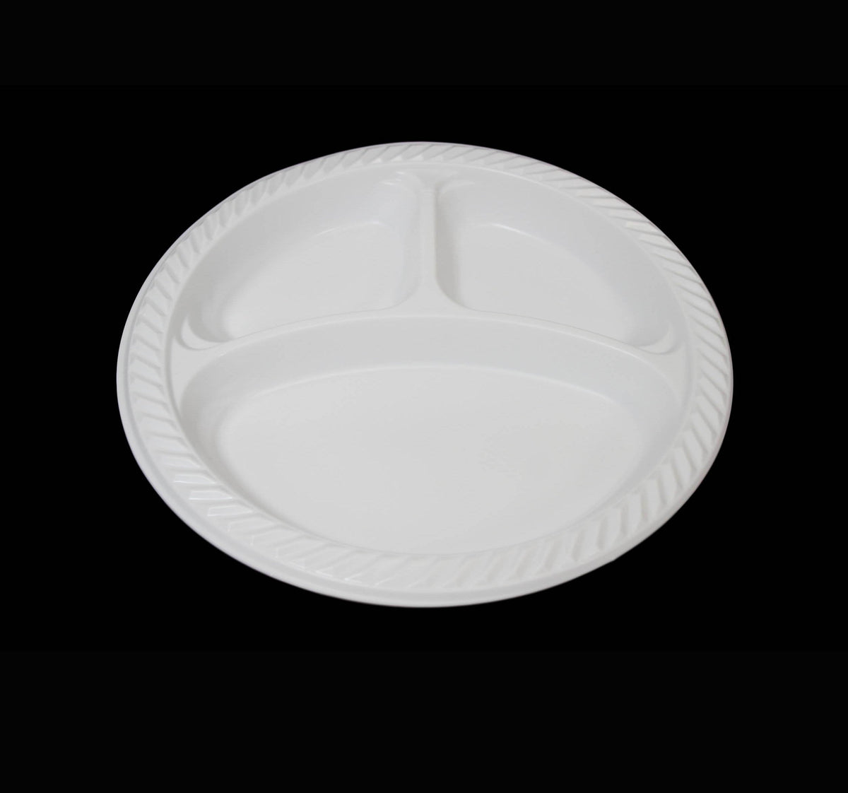 10" Disposable White Plastic Plate Pack of 50 24427