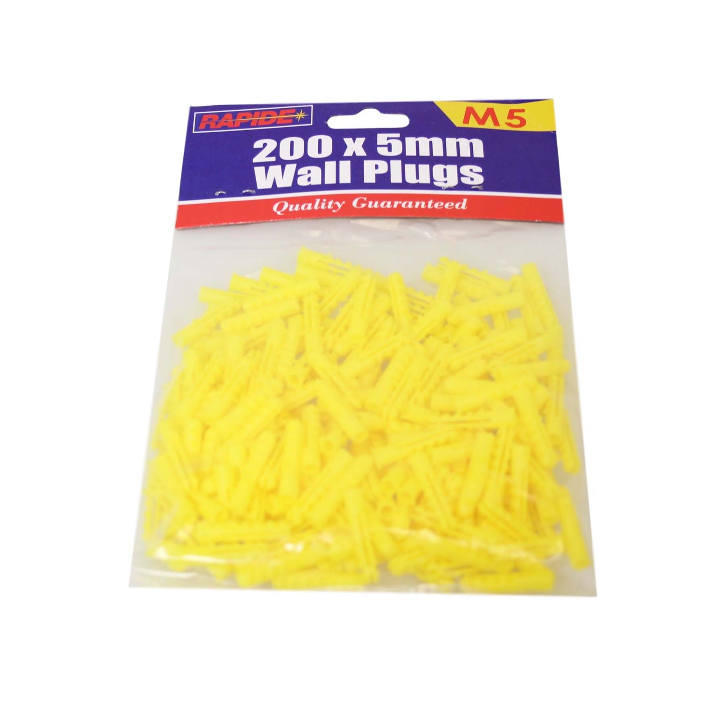 Rapide Yellow Builders Wall Plugs DIY M5 2481