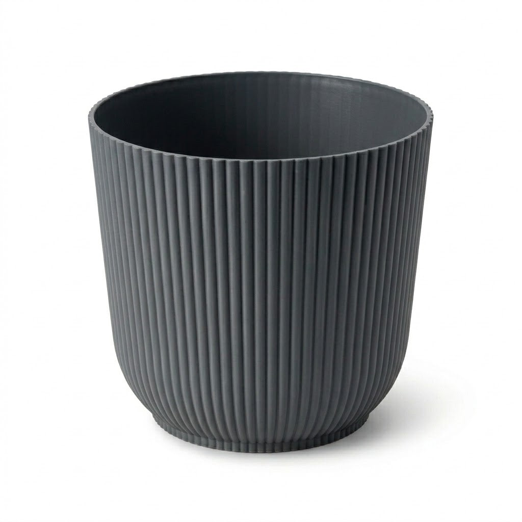 Plastic Flower Pot Assorted Colours 14x14x13cm 105g SKU 8233