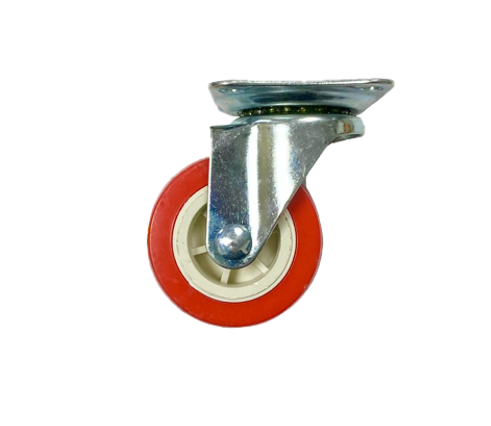 Red Trolley Wheel DIY 2" 2827