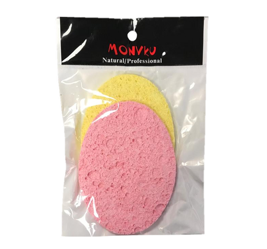 Cosmetic Make up Cleansing Sponge Pad Pack of 2 Assorted Designs and Colours 2868