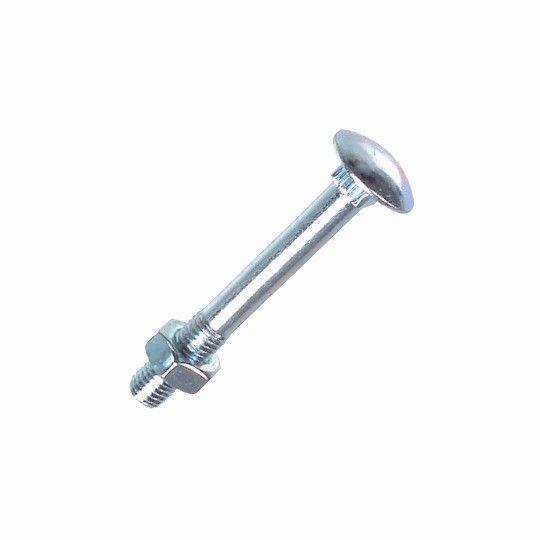 Pack of 3 Value Pack Cup Square Bolts and Nuts M8 X 80 0577