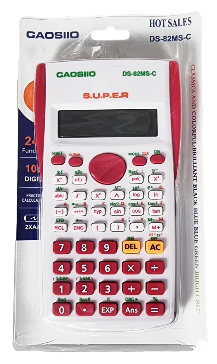 Plastic Scientific Calculator, Assorted Colours – SKU 0706