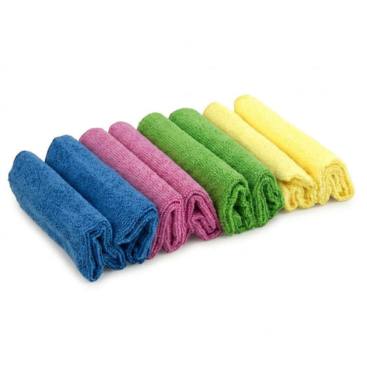 4-Colour Microfibre Mop Cloth Set, 8 Pieces – SKU ST81697