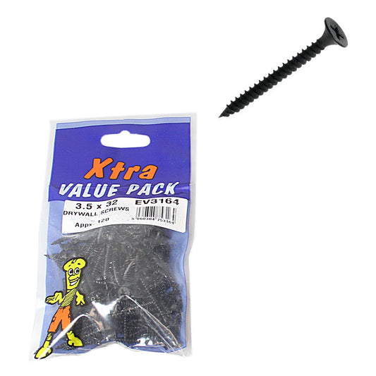 3.5 x 32 Dry Wall Screws Approx 120 Xtra Value Diy 3164
