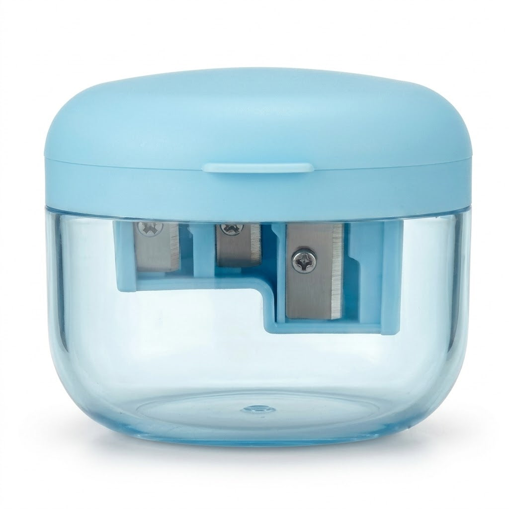 Pencil Sharpener Assorted Colours 7x7x5cm 38g SKU 8158