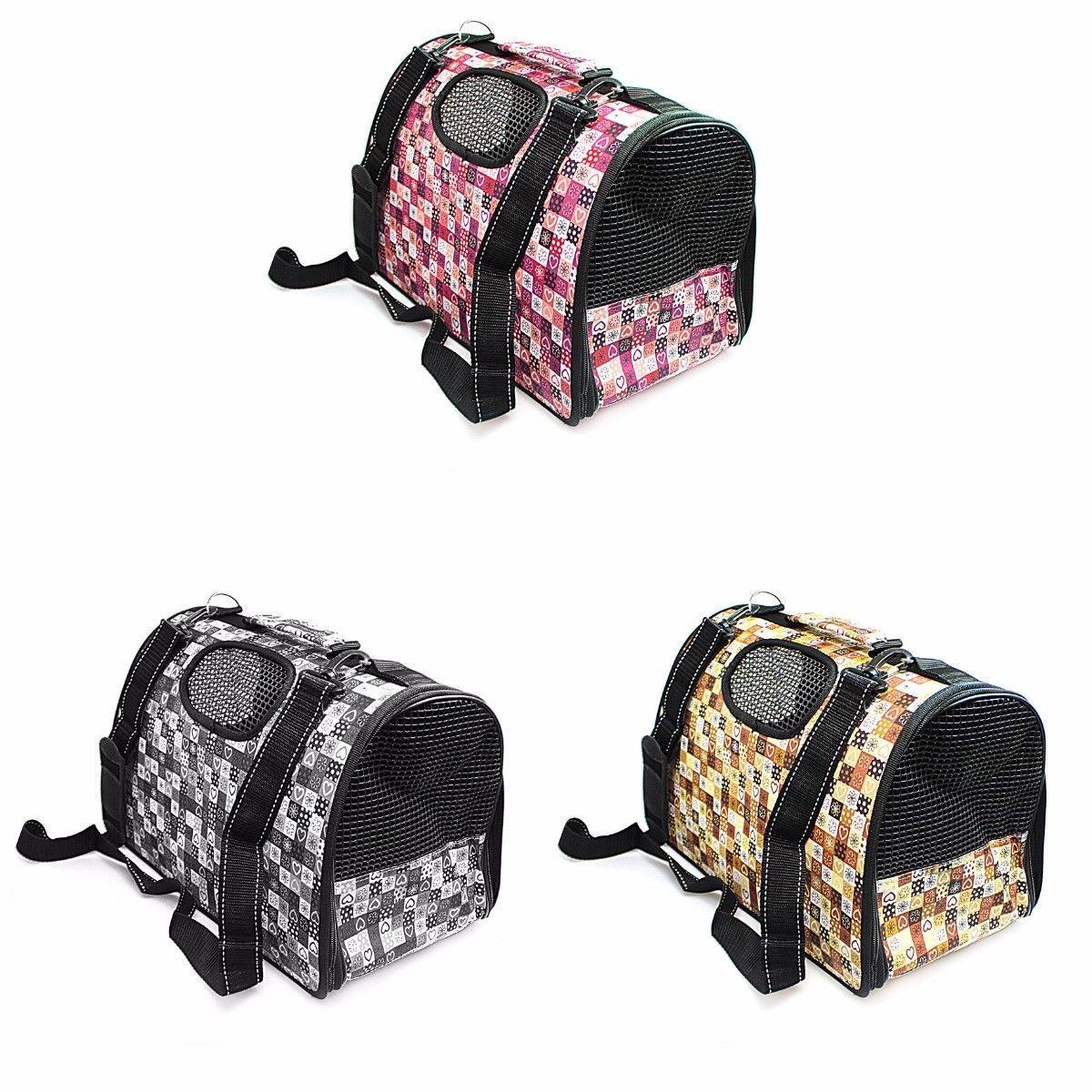 Pet Dog Cat Foldable Carry Case with Handle and Printed Design 47 x 30cm Assorted Designs 0080