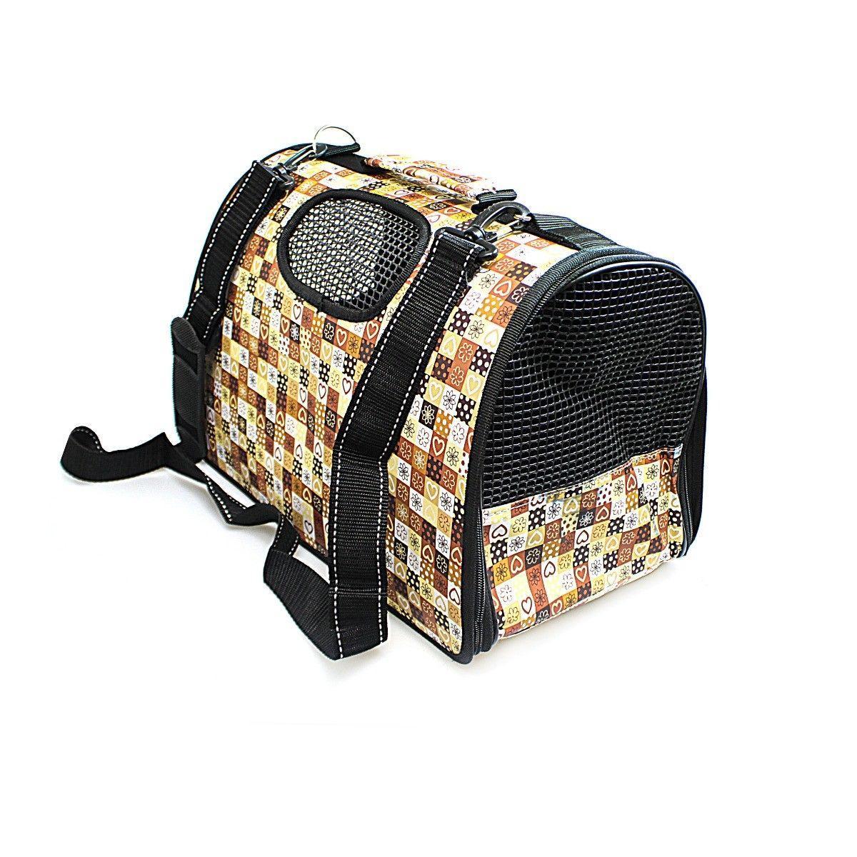 Pet Dog Cat Foldable Carry Case with Handle and Printed Design 47 x 30cm Assorted Designs 0080