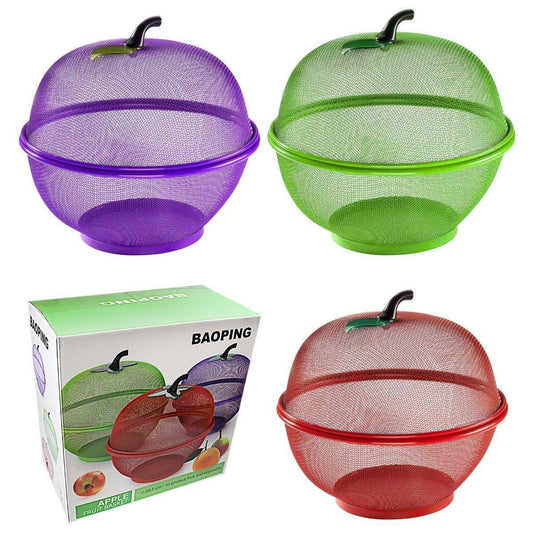 Kitchen Apple Fruit & Vegetable Bowl Basket 28.5 cm Assorted Colours 1500 A