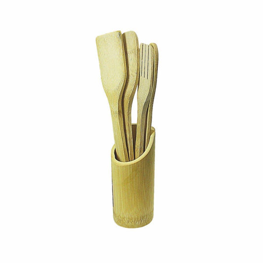 Bamboo Cooking Utensil Wooden Spoon Set of 5 3827 / 4832