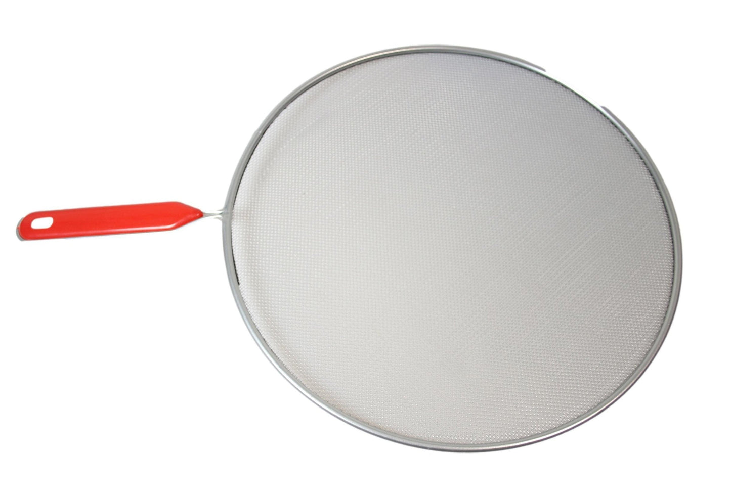 Metal Mesh Splatter Screen Cover Guard with Handle Silver Set of 2 9785 / 3412