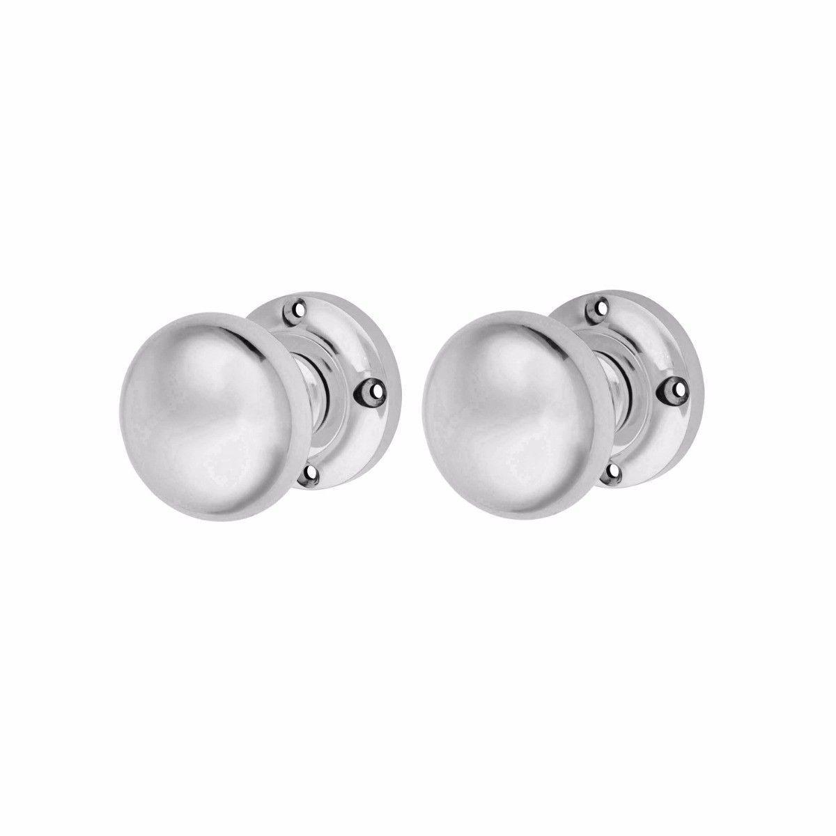 2 1/4" Vic Mortice Knob Chromed with Screws 0929