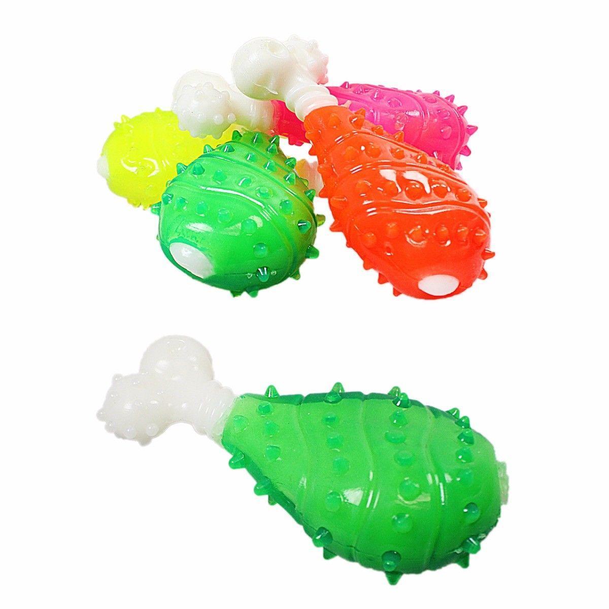Pet Dog Toy Chicken Drumstick Bone 12 cm Assorted Colours 4750