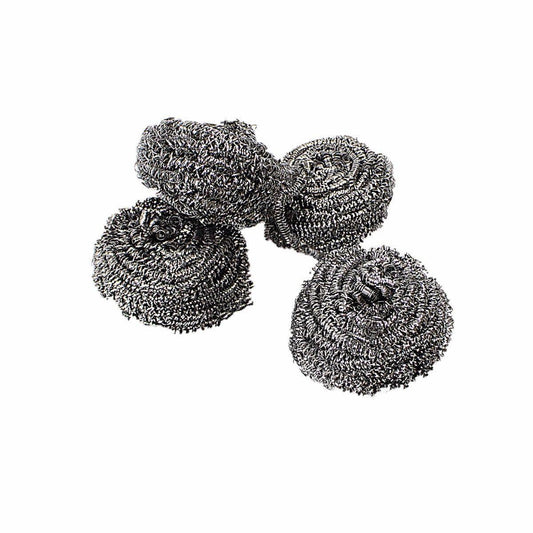 Stainless Steel Super Fine Small Scourers Pack of 4 4899