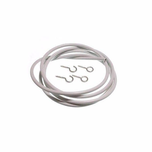 1.8 Metre Curtain Wire with 2 Hooks and 2 Eyes 0254