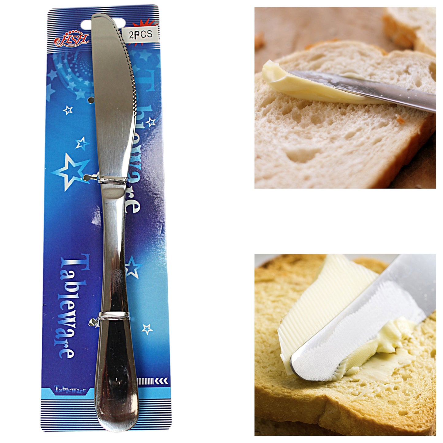 Steel Butter Knife Pack of 2 0796