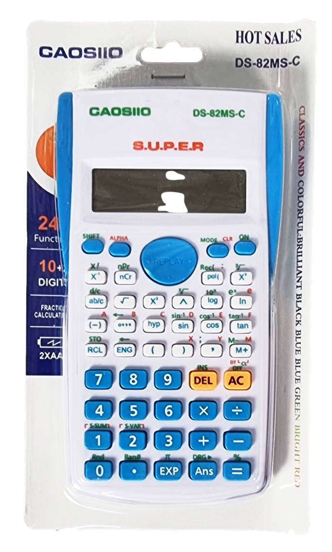 Plastic Scientific Calculator, Assorted Colours – SKU 0706
