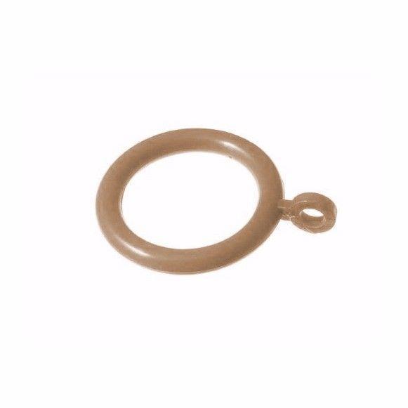 6 x Curtain Pole Rings 56mm 928mm Poles Natural Wood Diy Home 0685