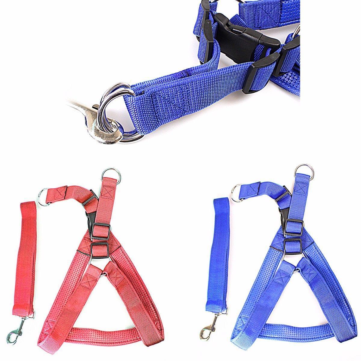 Heavy Duty Dog Harness Big Nylon Belt Assorted Colours 0056