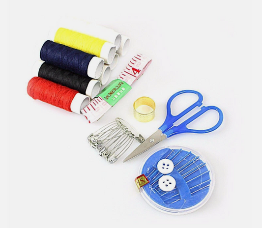 Small Sewing Set Kit with Scissors Assorted Colours 4108