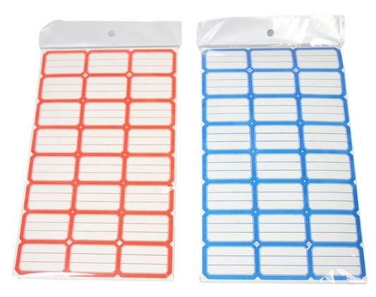 Large Sticky Labels Blue / Red Stationery Home 4155