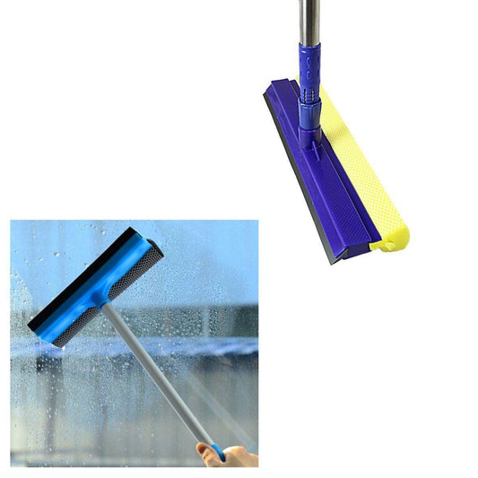 Double Sided Plastic Bathroom Window Wiper Squeegee and Sponge 3671 A
