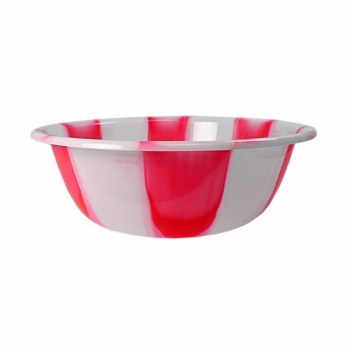 Tie Dye Print Plastic Kitchen Bowl Large 35 cm Assorted Colours 3066