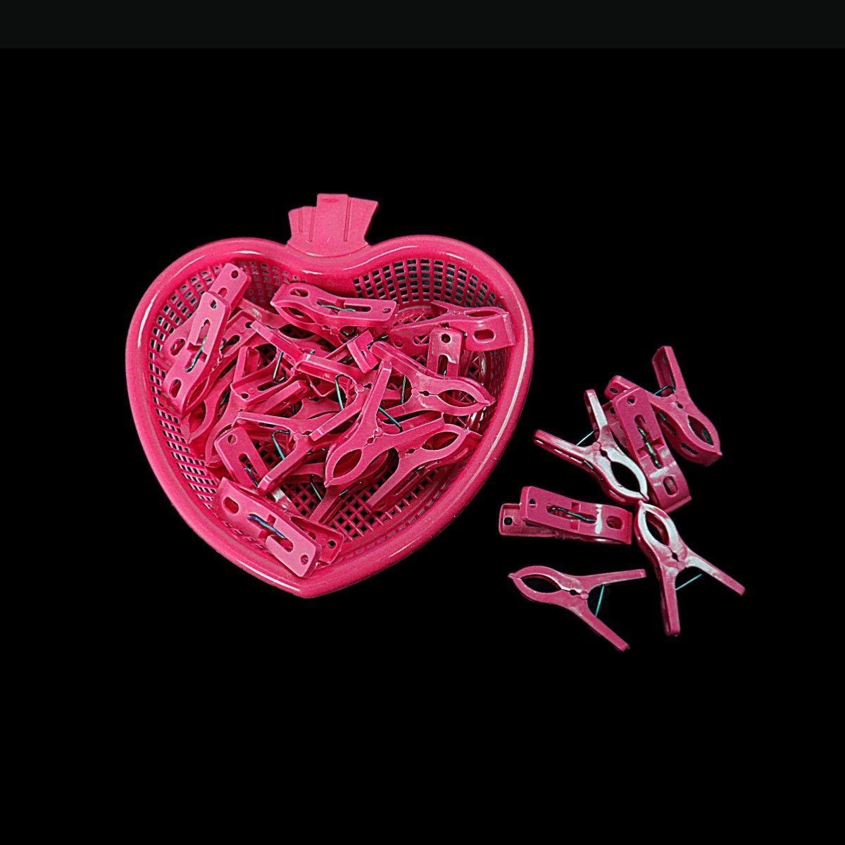 Plastic Clothes Pegs with Basket Assorted Colours 1914 /1915 / 1916