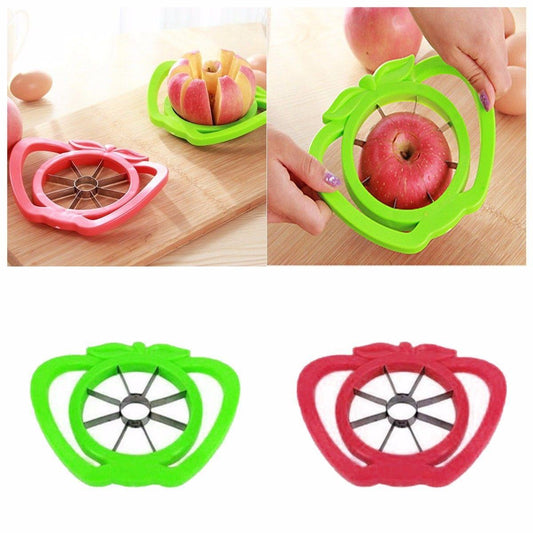 Plastic Apple Slicer Cutter 14 x 17 cm Assorted Colours 3484