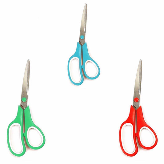 Stainless Steel Comfortable ABS Scissors Assorted Colours 0350