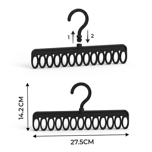 Clever Multi-Loop Accessory Hanger with 13 Loops – 14 x 28 x 3cm, 100g – SKU 8169