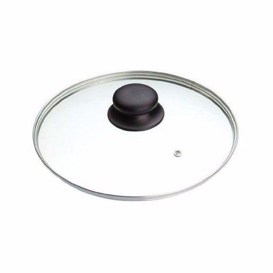 20cm Clear Glass Replacement Pan Lid with Knob 0784