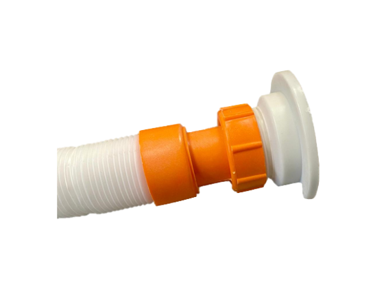 1 1/4" Multipurpose Plastic Water Pipe with Drain 30cm Extends to 80cm 4816