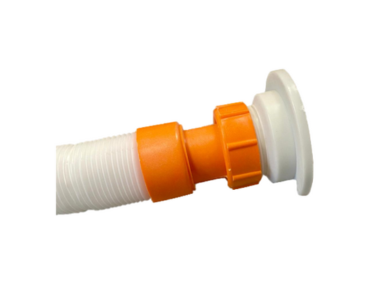 1 1/4" Multipurpose Plastic Water Pipe with Drain 30cm Extends to 80cm 4816