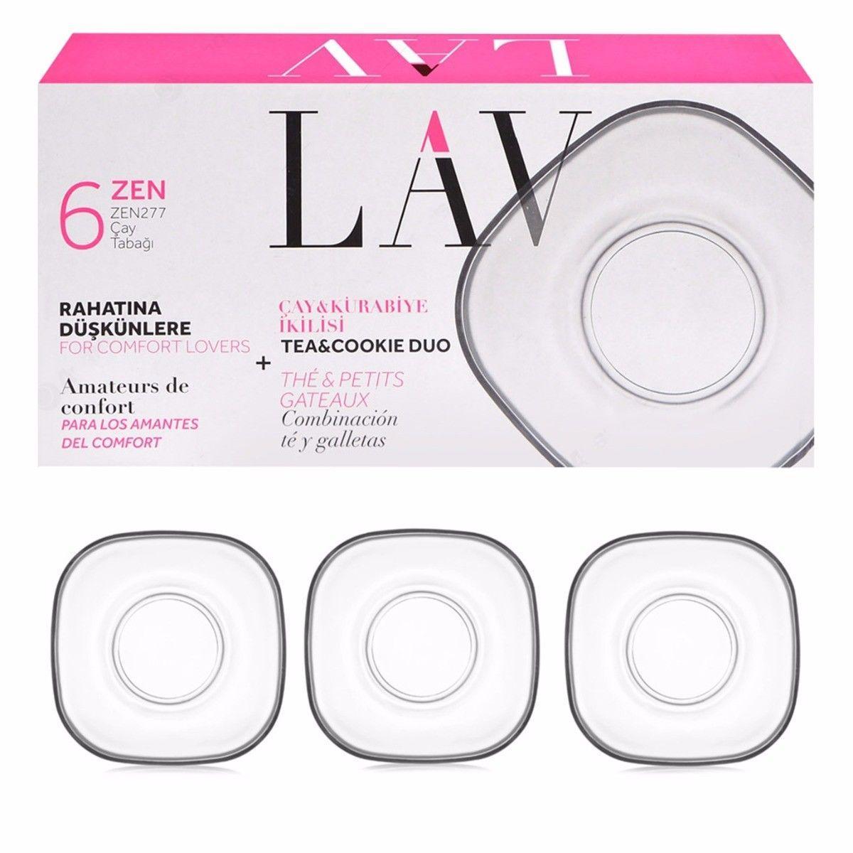 Zen Tea Cup Saucer Set of 6 ZEN277F / 5782