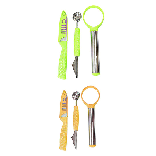 Kitchen Fruit Watermelon/ Melon Ball Prep Set of 3 Assorted Colours 4665