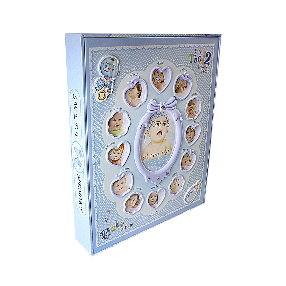My First Year Baby Photo Album Book Gift Assorted Colours 0508