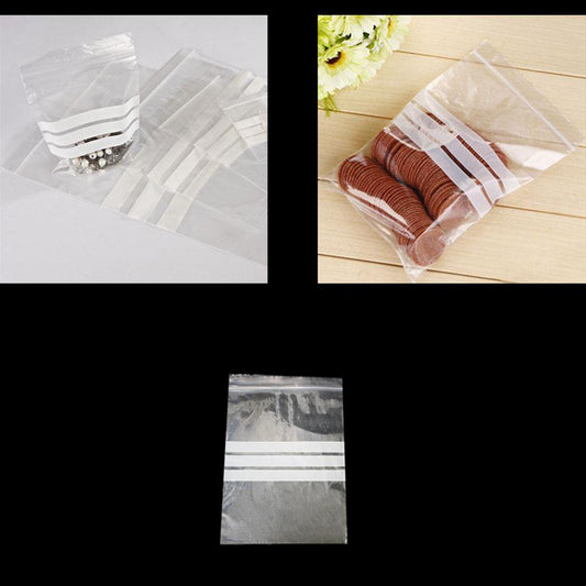 50 Pack Crystal Clear Multi Purpose Zipper Bags 60mm x 80mm 4644