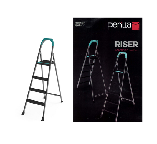 3 + 1 Perilla Riser Metal Indoor Outdoor Step Ladder 51303 L4