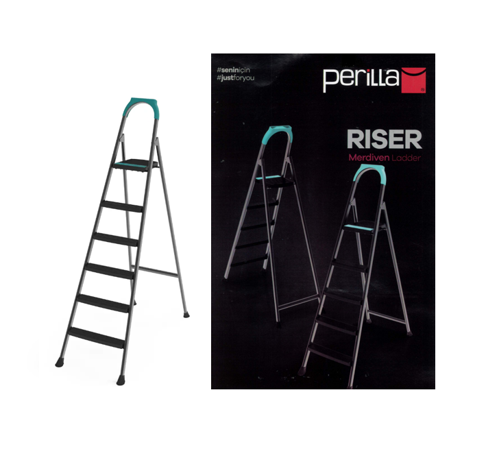 5 + 1 Perilla Riser Metal Indoor Outdoor Step Ladder 51305 L6