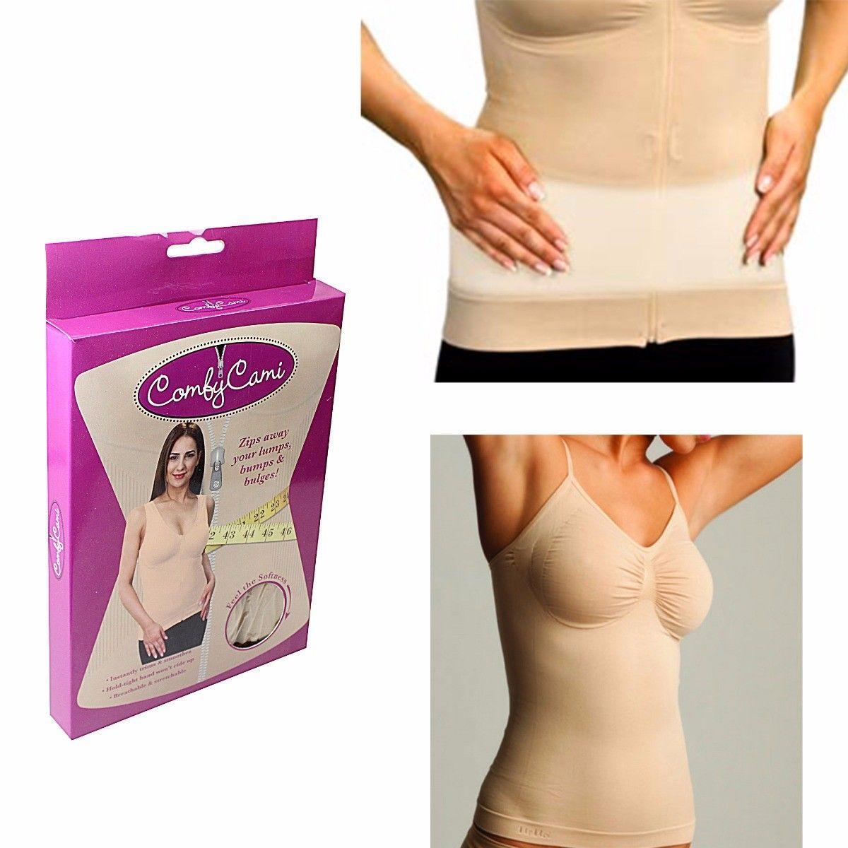 Comfortable Camisole Zip Away Your Lumps Bumps and Bulges Assorted Sizes 4173