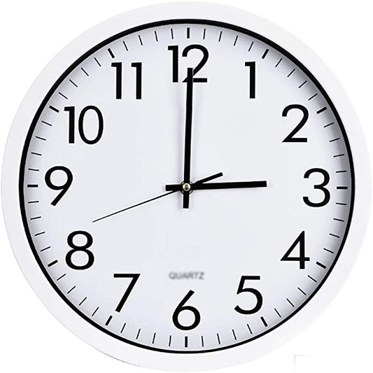 Standard Round Wall Clock 24 cm Assorted Colours 6987