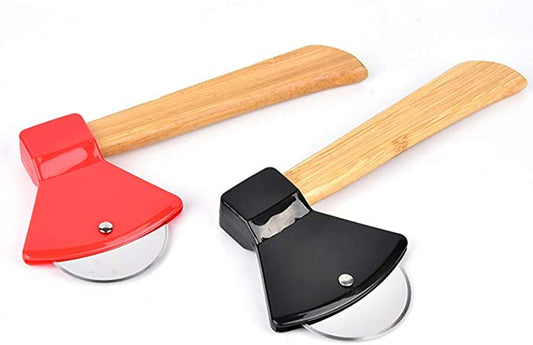 Axe Shaped Pizza Cutter Wheel 20.5 x 10 cm Assorted Colours SKU 82941
