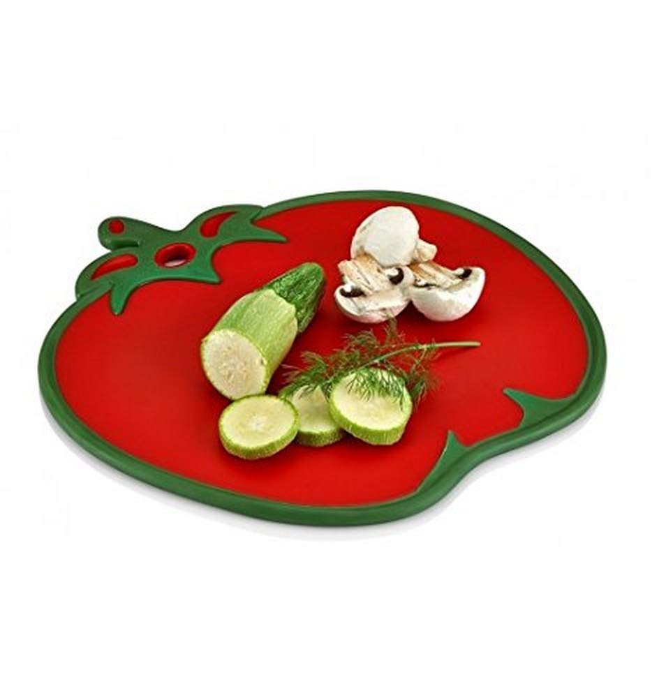 Hobby Tomato Red Non-Slip Fruit And Vegetable Chopping Board 30 x 30 x 1cm 041350