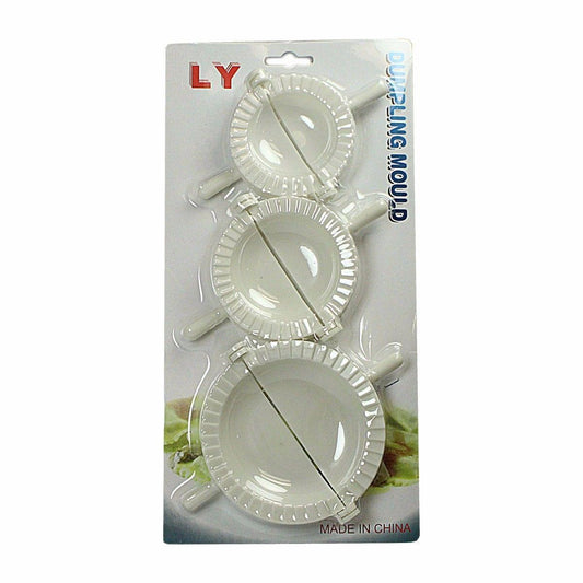 Plastic Dumpling Pastry Mould Maker Folder Set of 3 Assorted Sizes 1047