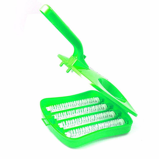 4-Roll Carpet Crumb Brush Collector Handheld Sweeper – Assorted Colours, SKU 4074