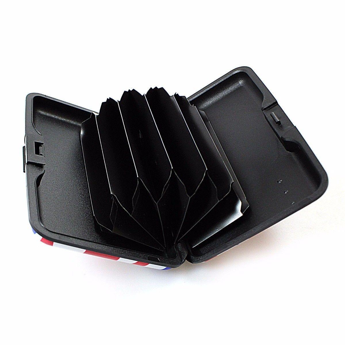 Aluminium Plastic Card Holder Wallet with Printed Design Assorted Designs 0023